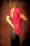 Short sleeved BRA top lacy