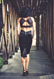 V-laced dress