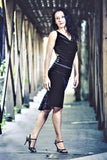 V-laced dress